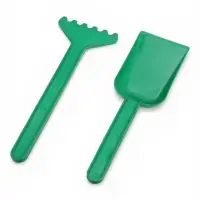 Набор игрушек для песочницы: ведёрко, 4 формочки для песка, грабли, лопатка, МИКС