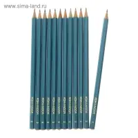 Набор 12 штук карандаш чернографитный Koh-I-Noor 1702/2 HB, граненый (749508)