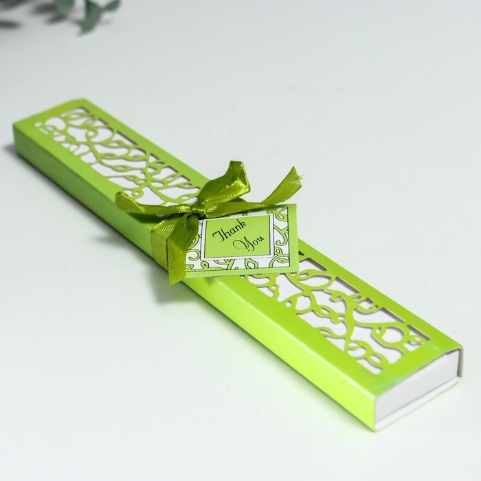 Веер бамбук, текстиль h=21 см  Веер бамбук, текстиль h=21 см "Моноцвет" в коробке, зелёный