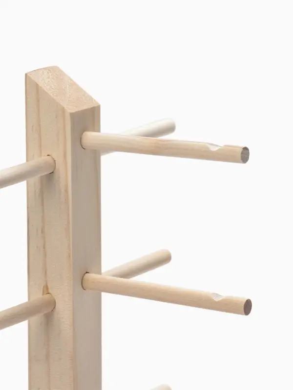 Подставка под очки, 5 мест, h=36 см, дерево, бежевая