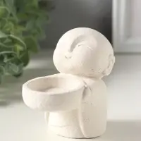 Подсвечник на 1 свечу &laquo;Монах&raquo;, 8&times;8&times;5 см, гипс