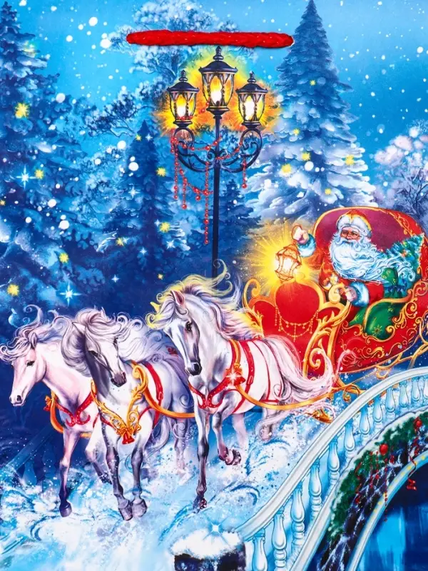 Пакет подарочный новогодний ламинированный, «На встречу Новому Году» , 18×10×22.3 см