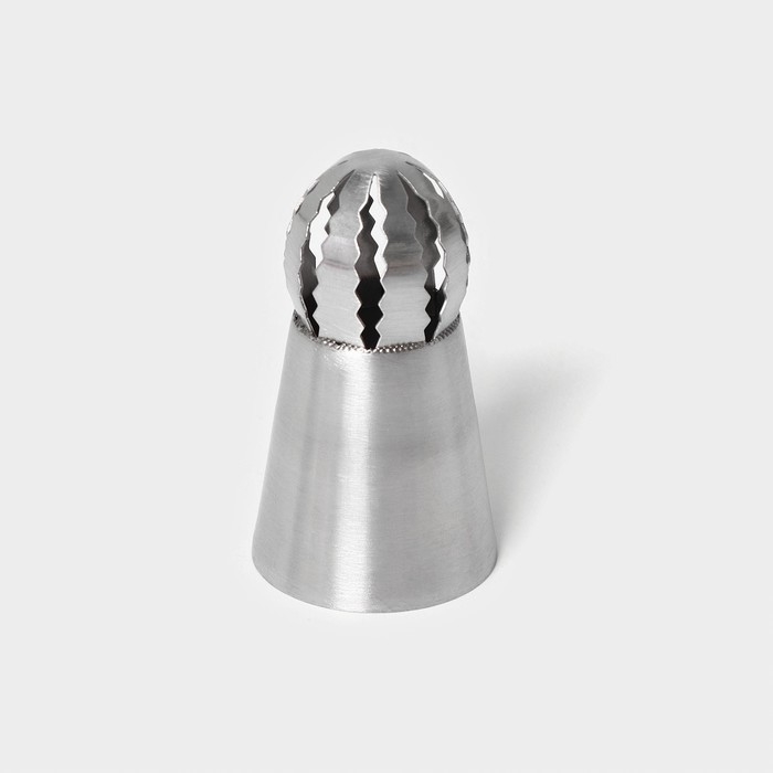 Насадка кондитерская «Сфера.Волна с цветком», d=3 см, выход 2,3 см, нержавеющая сталь Насадка кондитерская «Сфера.Волна с цветком», d=3 см, выход 2,3 см, нержавеющая сталь