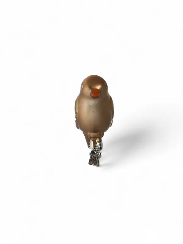 Ёлочные игрушки 2 шт. &laquo;Зимнее волшебство. Воробушек&raquo; пластик, 9&times;4 см, коричневый