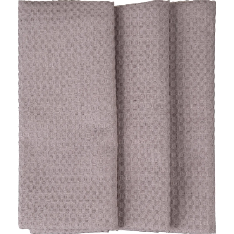 Полотенце вафельное Luscan 240 гр/м2, 40х70, яч7х7, коричневый, 3 шт/уп