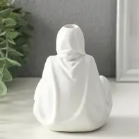 Подставка для благовоний стелющийся дым, световой "Провидец" белый, конусы 10 шт 9х9,5х14 см   10915