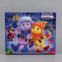 Коробка складная, с крышкой, "С Новым годом", 31 х 25,5 х 16 см, Лунтик