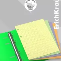 Сменный блок для тетради А5, на кольцах, 120 листов в клетку, ErichKrause, тонированный: 4 по 30 листов