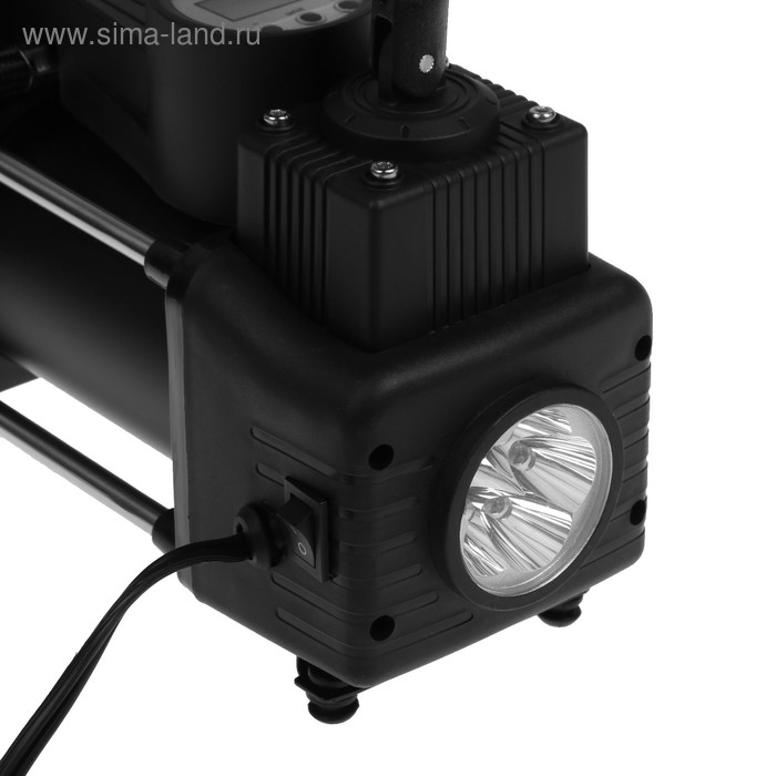 Компрессор автомобильный, двухцилиндровый Компрессор автомобильный, двухцилиндровый "AUTOVIRAZH" 95 л/мин с цифровым манометром AV-010999