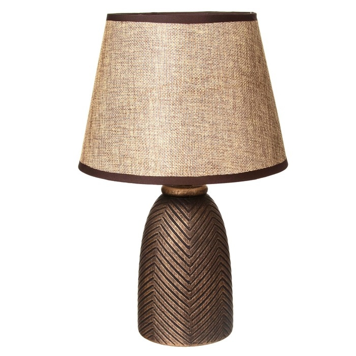 Настольная лампа  Настольная лампа "Диана" Е14 40Вт черный с золотой патиной 22х22х35 см RISALUX