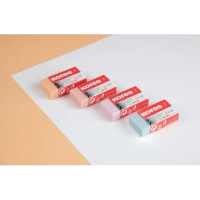 Ластик Kores 40x21x10мм 3 шт/уп, пастельный KE-30, блистер 40315