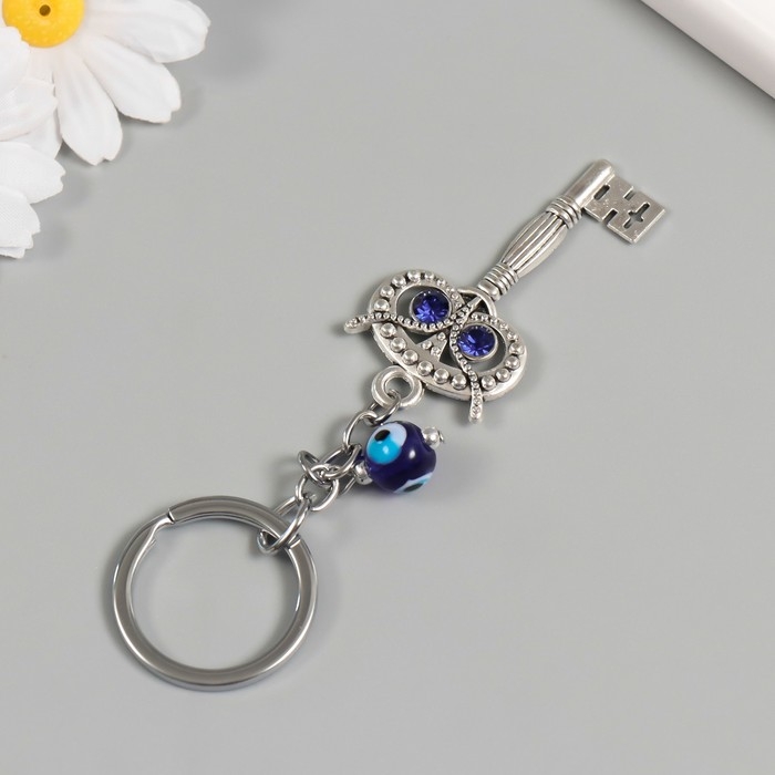 Брелок от сглаза металл Брелок от сглаза металл "Ключ с совой" 2,8х5,7 см