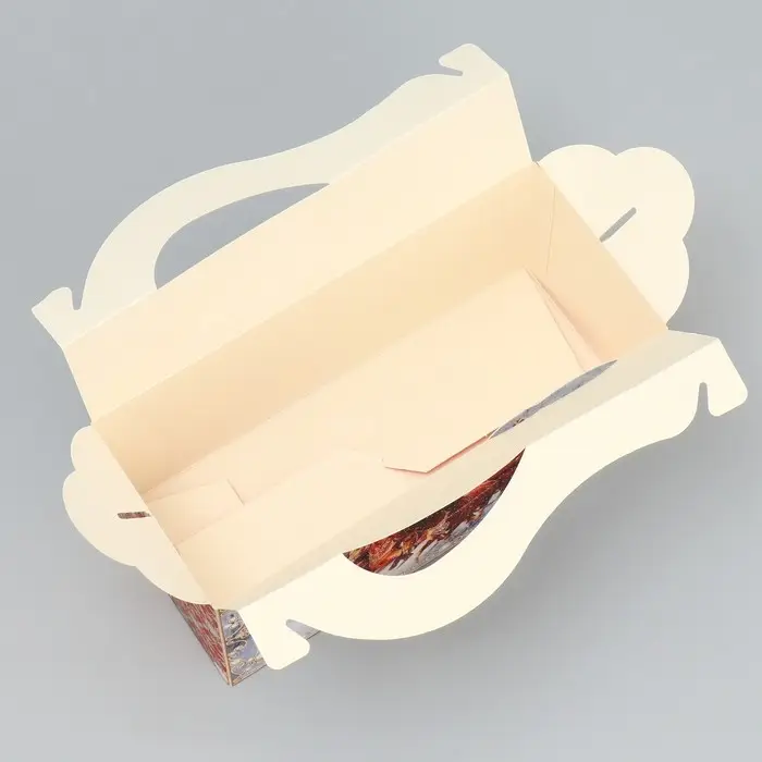 Коробка подарочная новогодняя складная «С Новым годом!», 23 х 10 х 10 см