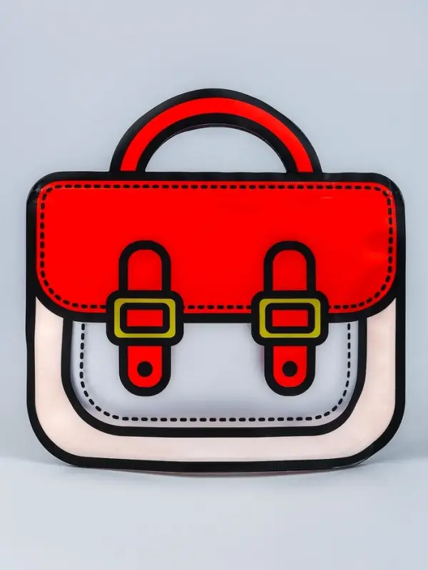 Пакет подарочный, &laquo;Портфель&raquo;, с zip-lock застежкой, 20&times;19+6 см