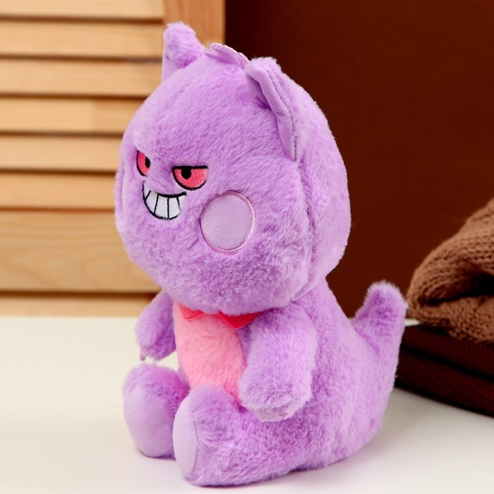 Мягкая игрушка «Зубастик», 22 см, цвет фиолетовый Мягкая игрушка «Зубастик», 22 см, цвет фиолетовый