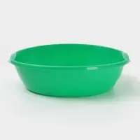 Таз 3л с ручками круг, цвет МИКС