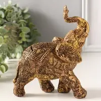 Копилка полистоун "Слон ажурный" 20х17 см