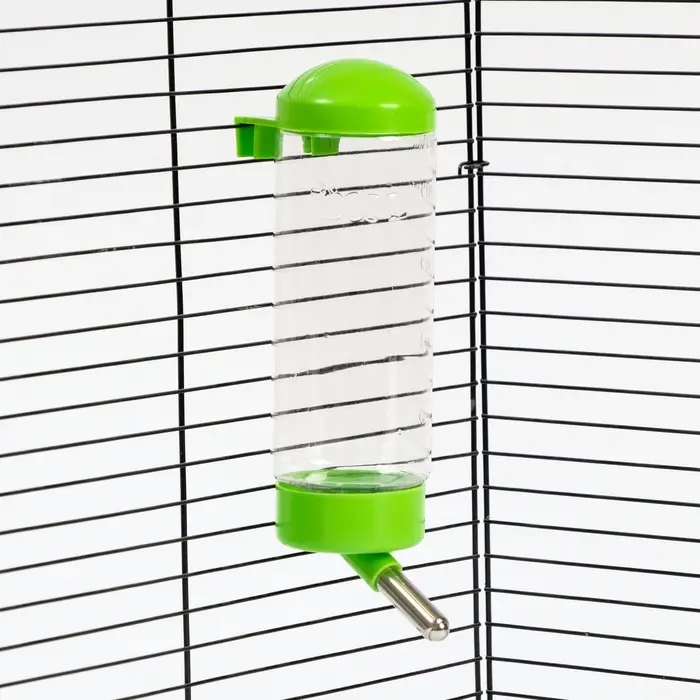 Поилка для клетки, 500 мл, 9 х 6,5 х 23 см, зелёная Поилка для клетки, 500 мл, 9 х 6,5 х 23 см, зелёная