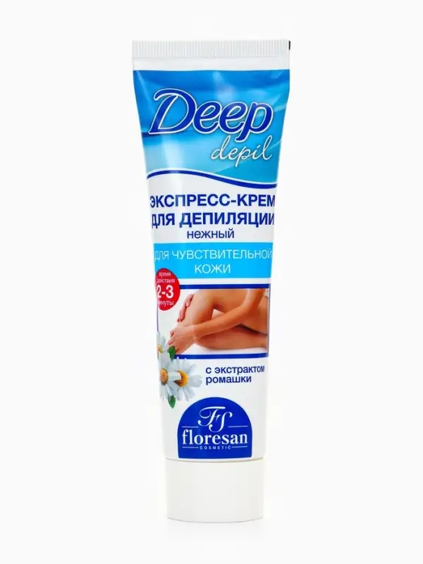 Экспресс-крем для депиляции Floresan Deep Depil нежный, для чувствительной кожи, 100 мл