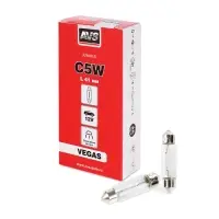 Лампа AVS Vegas 12V.С5W(SV8.5/8)L41мм. BOX 10шт.