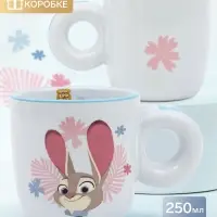 Кружка керамическая голубая, в коробке, &laquo;Зайчик&raquo;, 250 мл