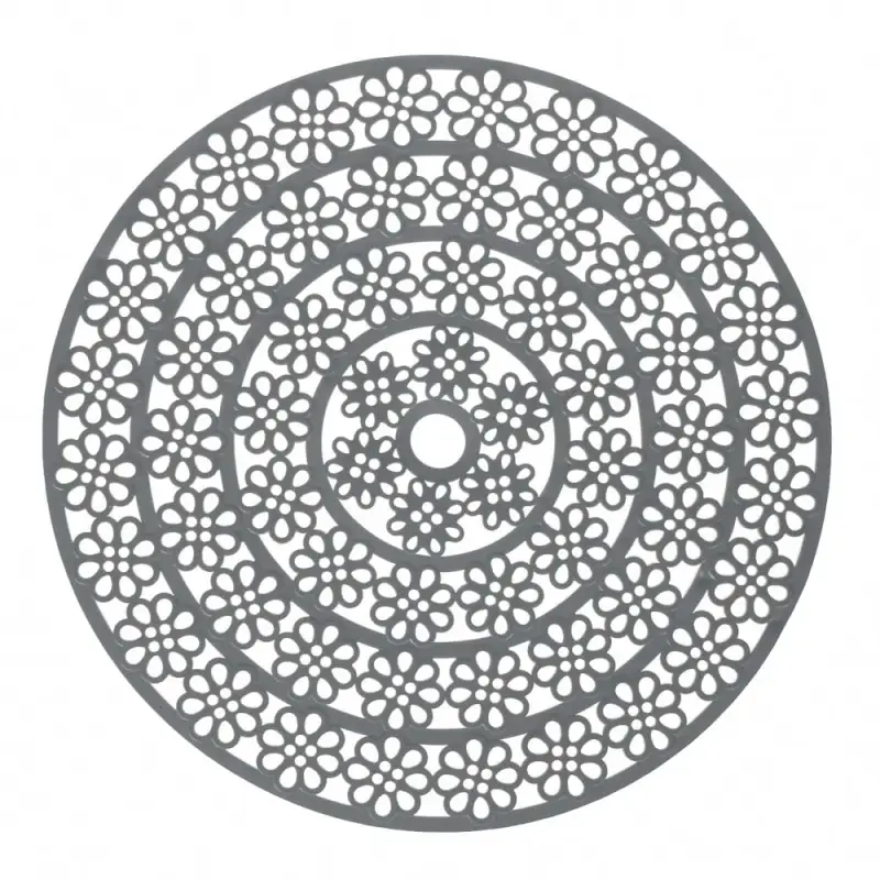 Коврик в раковину противоскользящий тм VETTA Паутинка, d29см, ПВХ, 2 дизайна, 4 цвета