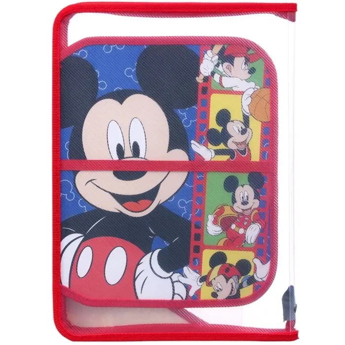 Папка пластиковая А4, на молнии, Микки Маус Папка пластиковая А4, на молнии, Микки Маус