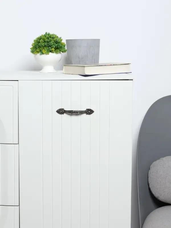 Ручка-скоба мебельная ТУНДРА PC177, м/о 105 мм, цвет бронза