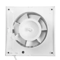 Вентилятор вытяжной ZEIN LOF-10, d=100 мм, 220 В, 15 Вт, с жалюзи, белый