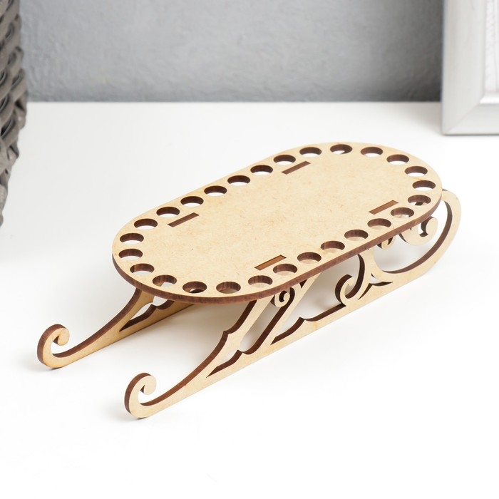 Заготовка для вязания Заготовка для вязания "Сани. Вид 4" набор 3 детали донышко 13х7 см