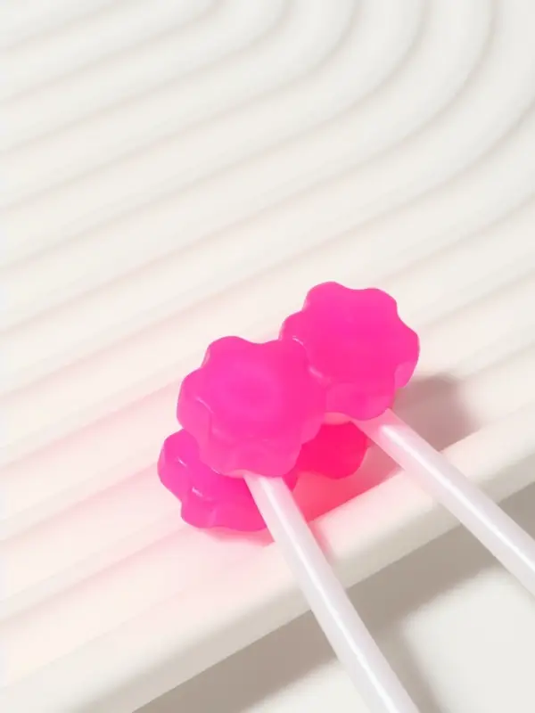 Массажёр для лица, 12&times;3.5 см, 2 ролика, розовый