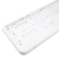 Рамка под номерной знак двусоставная (белая) AVS RN-17