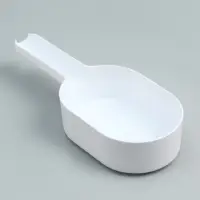 Совок для уборки за кошкой, 22&times;7&times;6 см, с подставкой, пластик, белый, оранжевый