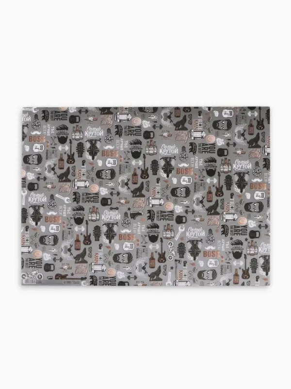 Бумага упаковочная крафт &laquo;Для него&raquo;, 50&times;70 см