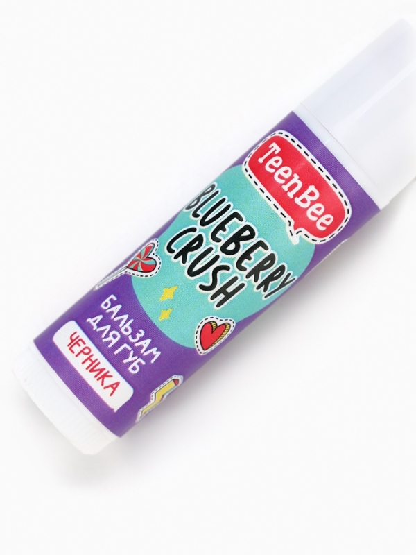 TeenBee Бальзам для губ с ароматом черники, 4 г