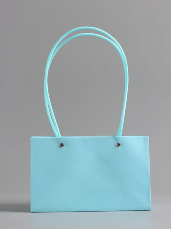 Сумка для цветов влагостойкая, тиффани, 22x10.5x13.5 см Сумка для цветов влагостойкая, тиффани, 22x10.5x13.5 см