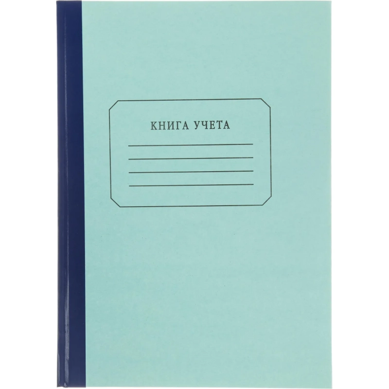 Книга учета амбарная в клетку 96л.обл.плотн.картон г/б