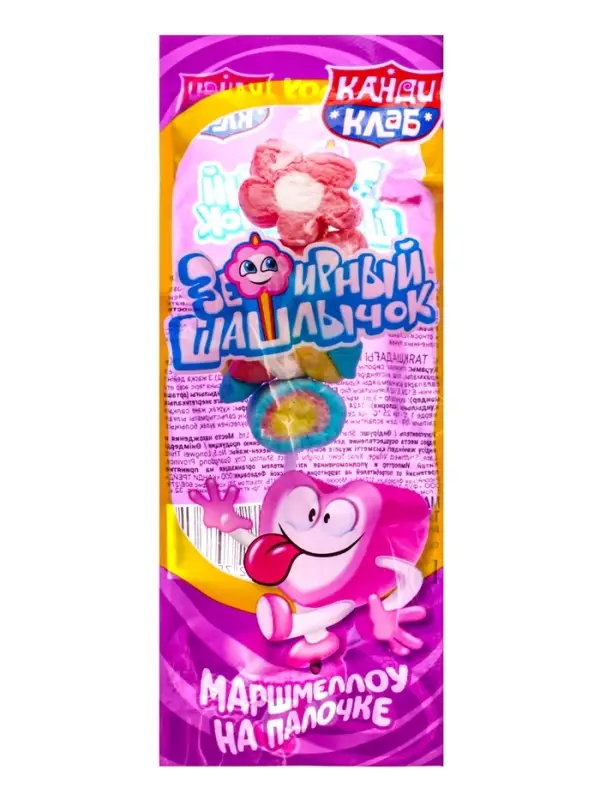 Зефир Зефир "Зефирный шашлычок", на палочке в банке, 12 г