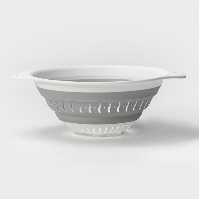 Дуршлаг складной «Флекс», 2,2 л, 29,5×24×10,5 см, цвет смоки Дуршлаг складной «Флекс», 2,2 л, 29,5×24×10,5 см, цвет смоки