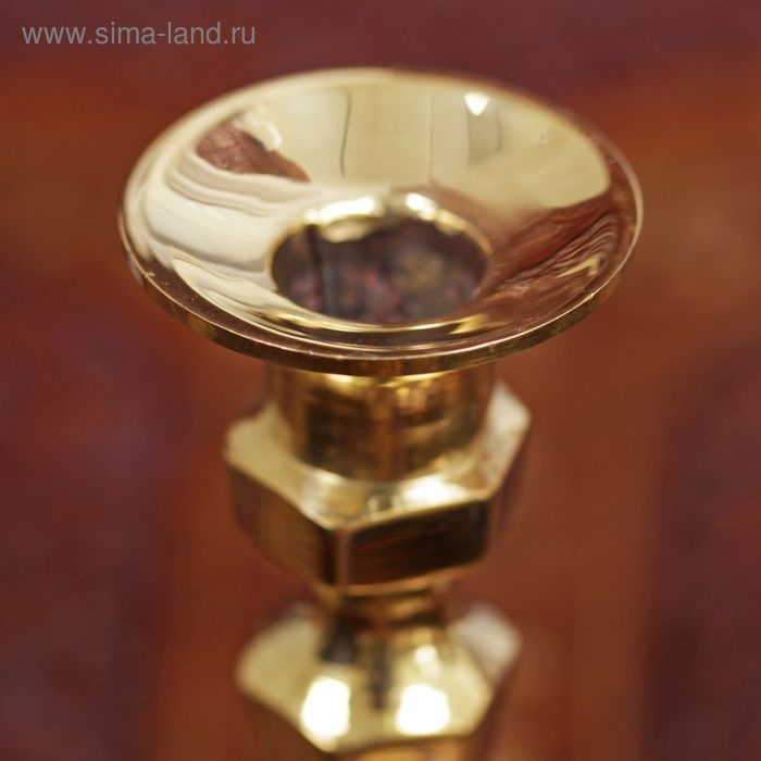Подсвечник латунь на 1 свечу  Подсвечник латунь на 1 свечу "Винтаж" 10,5х3,5х4,5 см