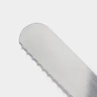 Нож для бисквита крупные зубцы KONFINETTA, длина лезвия 35 см, деревянная ручка