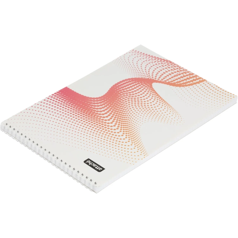 Блокнот А4,80л,клетка,метал.гребень,цв.обложка Forma