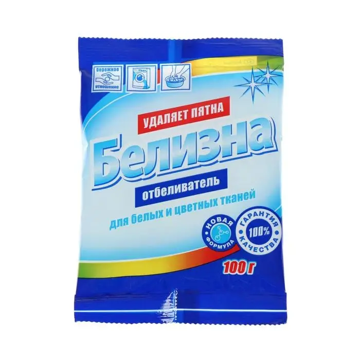 Отбеливатель  Отбеливатель "Белизна", порошок, для белых и цветных тканей, 100 г