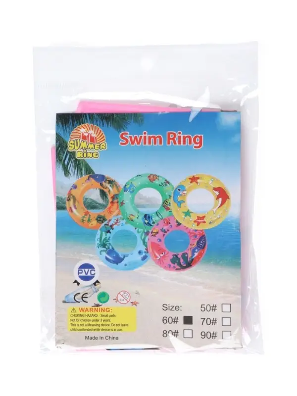 Круг для плавания 55 см, цвет розовый