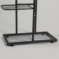 Подставка для цветов Greengo, 6 полок, 44&times;22&times;105 см, напольная, металл, тёмно-серая