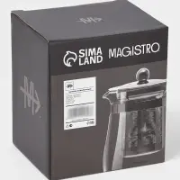 Чайник заварочный Magistro &laquo;Шейди&raquo;, 500 мл, с металлическим ситом и крышкой, боросиликатное стекло, прозрачный