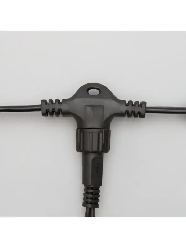 Гирлянда &laquo;Занавес&raquo; 2&times;6 м, IP44, УМС, тёмная нить, 1440 LED, свечение белое, мерцание, 220 В