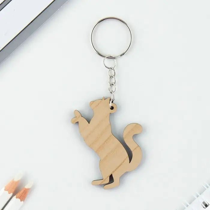 Брелок для ключей деревянный «Лев» знак зодиака, 4,5 х 6 см Брелок для ключей деревянный «Лев» знак зодиака, 4,5 х 6 см