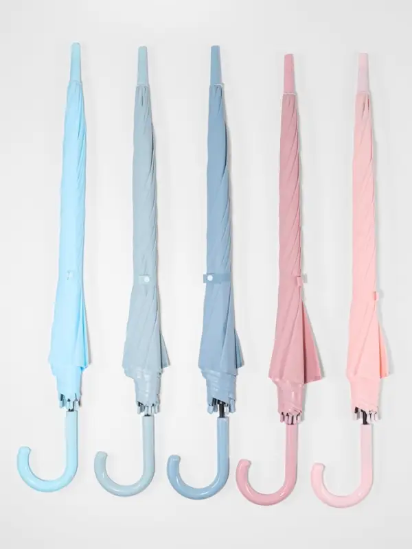 Зонт - трость полуавтоматический &laquo;Однотонный&raquo;, 8 спиц, R=52/60 см, d=104 см, МИКС