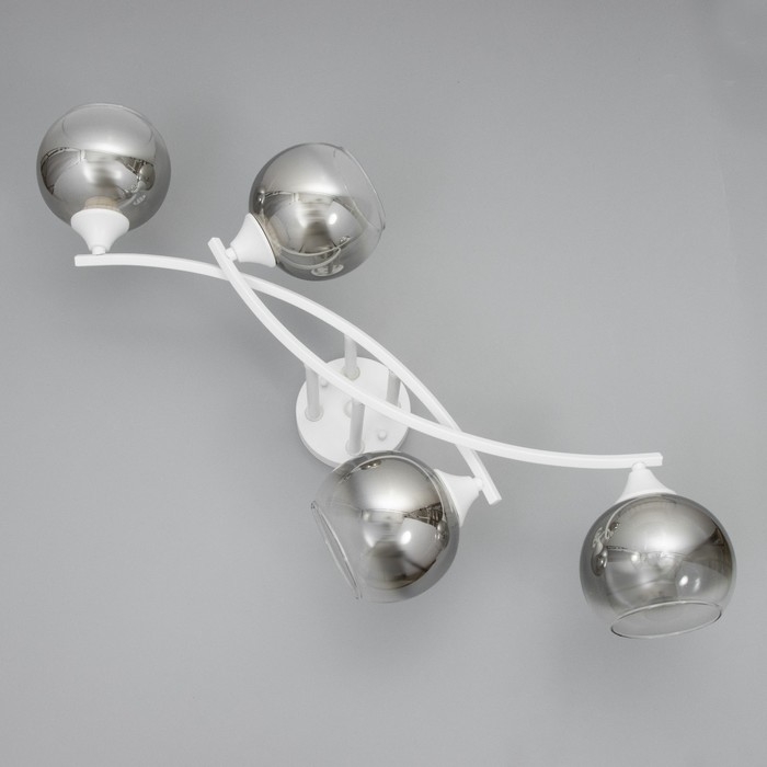 Люстра Люстра "Снежа" 4хЕ27 40Вт белый 81х33х21см BayerLux